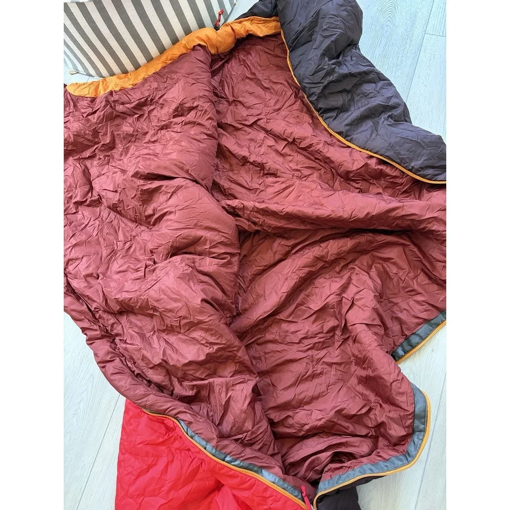 REI Trail Pod 30*F -Long Mummy Bag Red Brown Sleeping Camping BAG ONLY 86x32